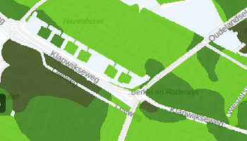 Kaartlaag met ruimtelijke patronen in groentinten, zonder administratieve grenzen